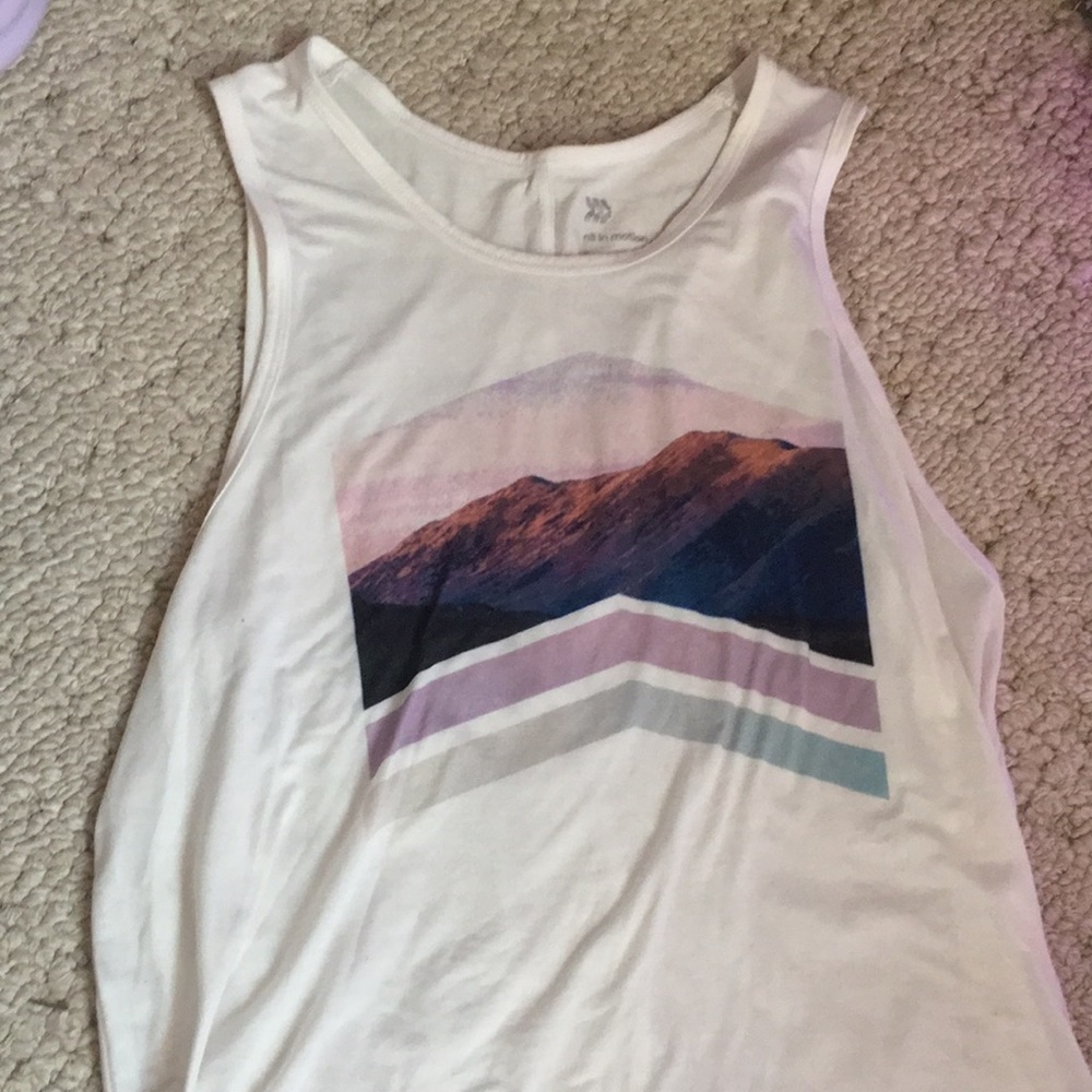 White athletic top